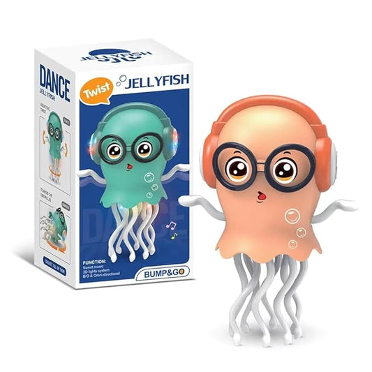 Dancing jellyfish light-up toy with colour changing LED glow - Little Rooots