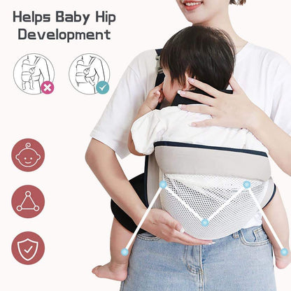 Cotton mesh baby sling carrier newborn to toddler - Little Rooots