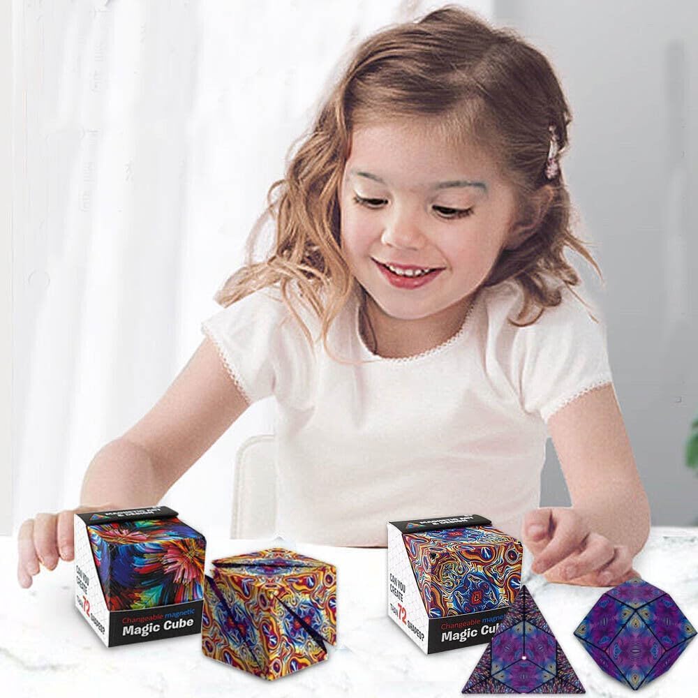 Shape shifting puzzle cube develops spatial reasoning in children - Little Rooots