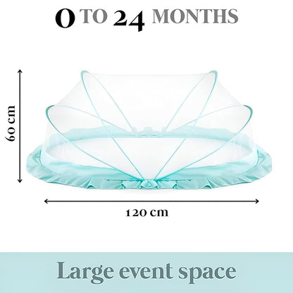 Crib mosquito net folds away breathable fabric - Little Rooots