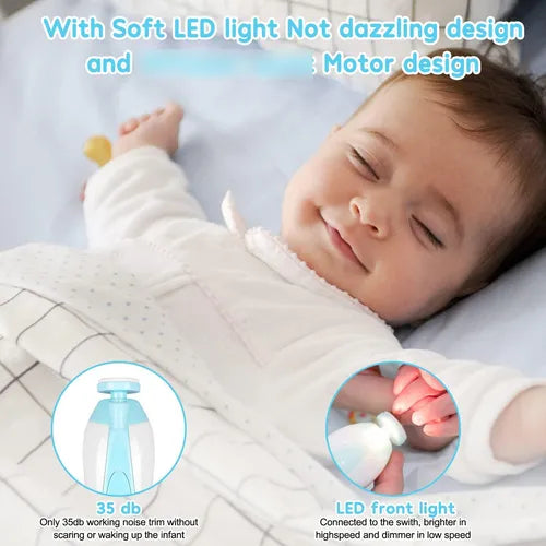 USB rechargeable baby nail trimmer with LED light - Little Rooots