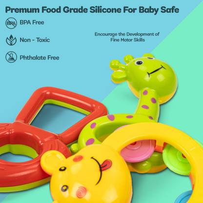 Newborn sensory rattle set non-toxic safe gifting - Little Rooots