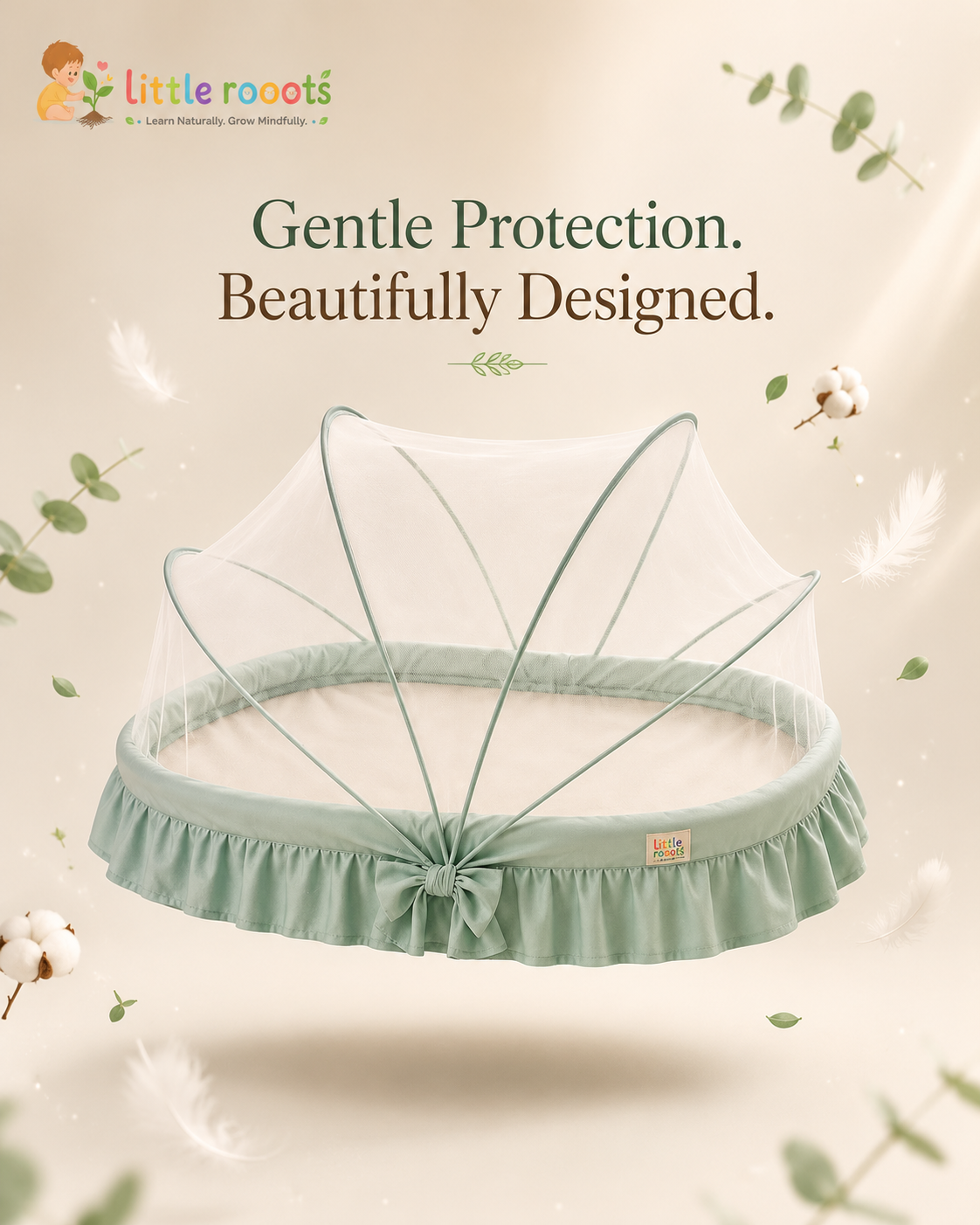 Gentle protection beautifully designed - Baby Mosquito Net - Little Rooots