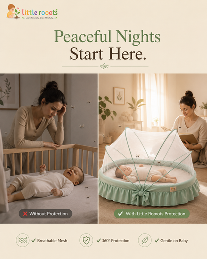 Peaceful night starts here - Baby Mosquito Net - Little Rooots